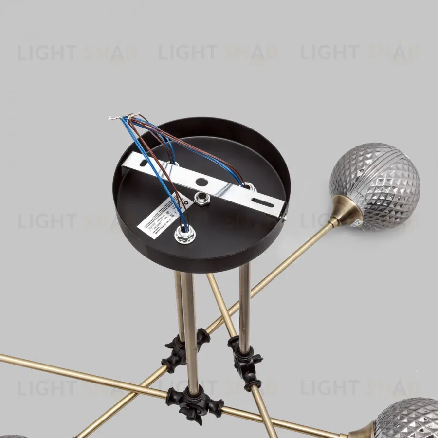 Потолочная люстра IMEX MD.5299-6-S-AB+BK MD.5299-6-S-AB+BK