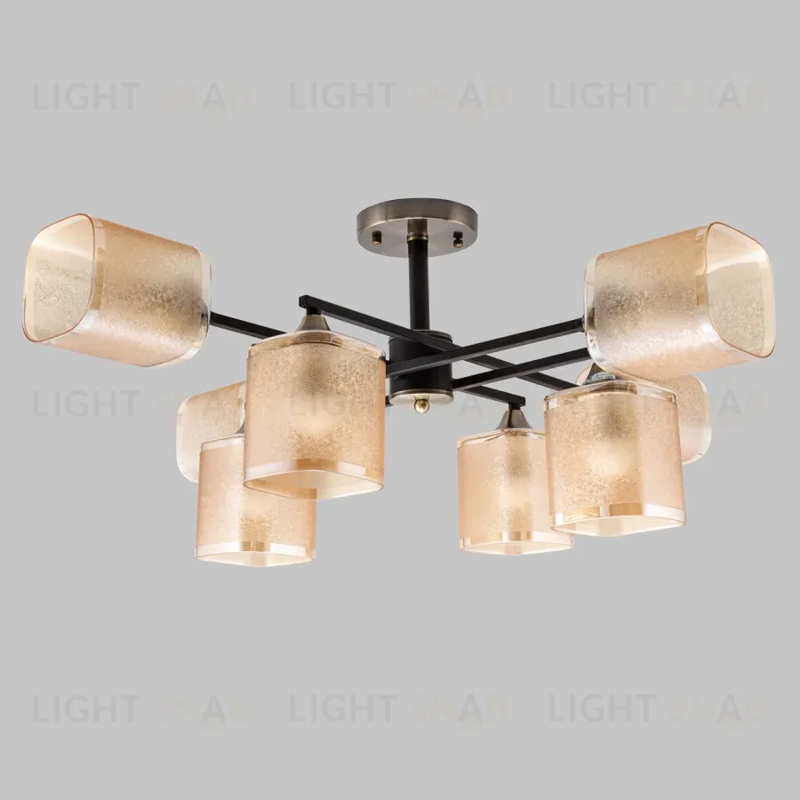 Люстра на штанге IMEX MD.4212-8-S-BK+AB MD.4212-8-S-BK+AB