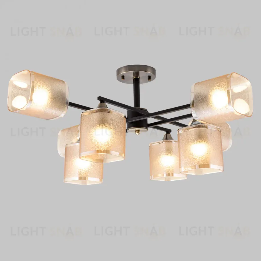 Люстра на штанге IMEX MD.4212-8-S-BK+AB MD.4212-8-S-BK+AB