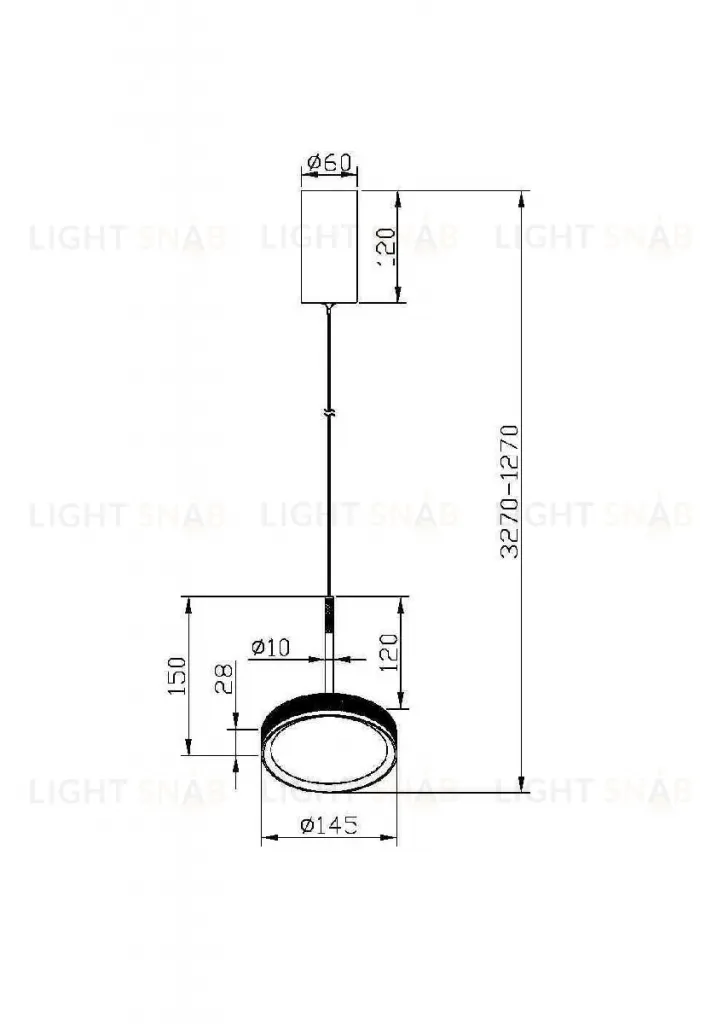 Подвесной светильник Maytoni El MOD041PL-L15WG3K MOD041PL-L15WG3K