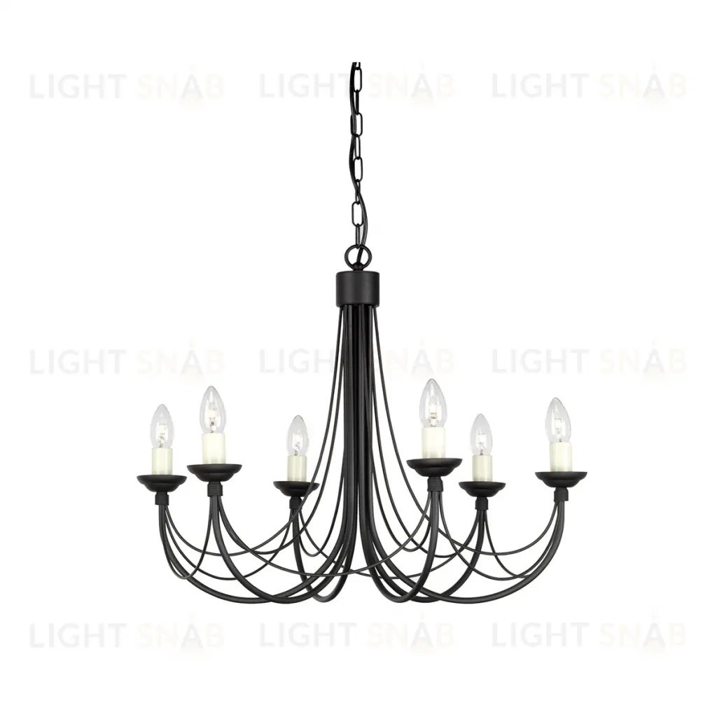 Подвесная люстра Elstead Lighting Carisbrooke CB6-BLACK CB6-BLACK