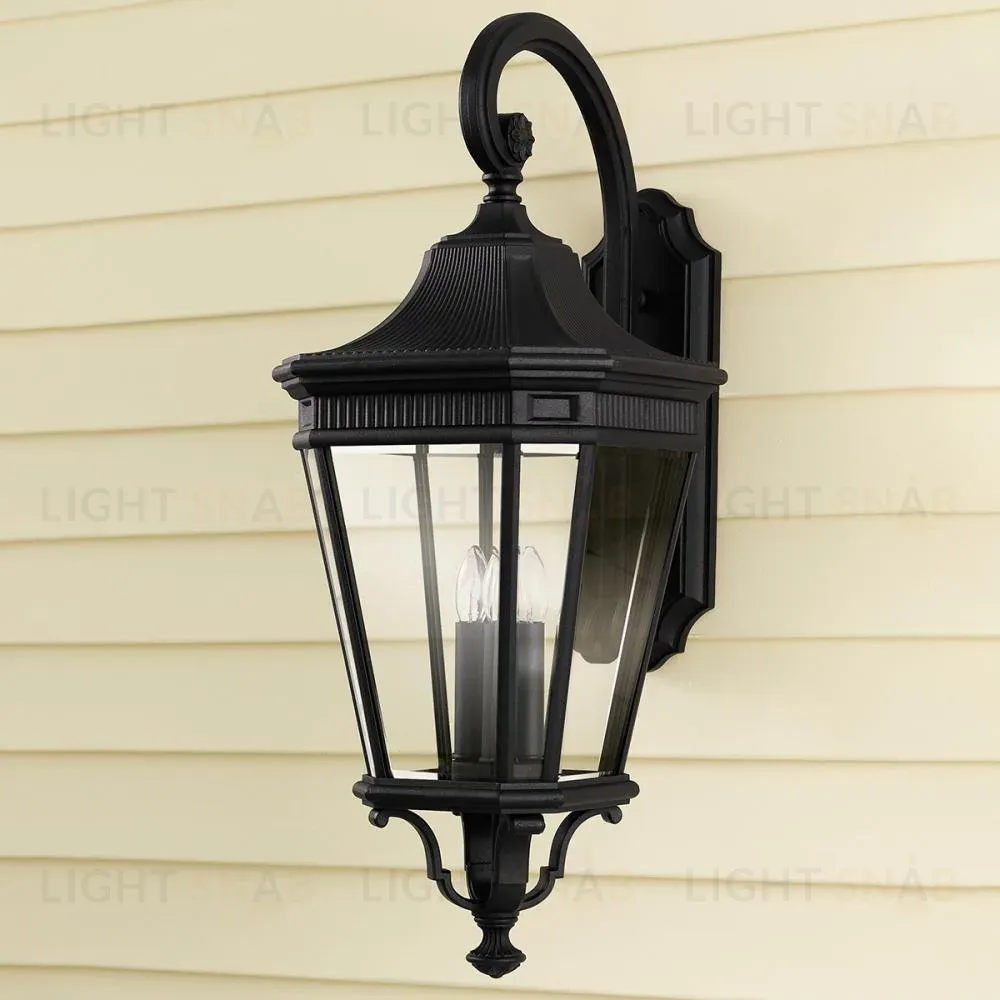 Уличный настенный светильник Feiss Cotswold lane FE-COTSLN2-L-BK FE-COTSLN2-L-BK