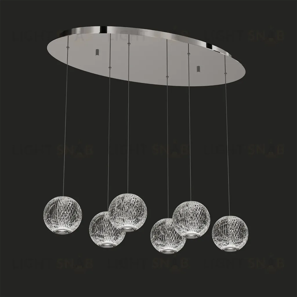 Подвесная люстра DeLight Collection Elliot Diamante MD20001012-6A chrome MD20001012-6A chrome