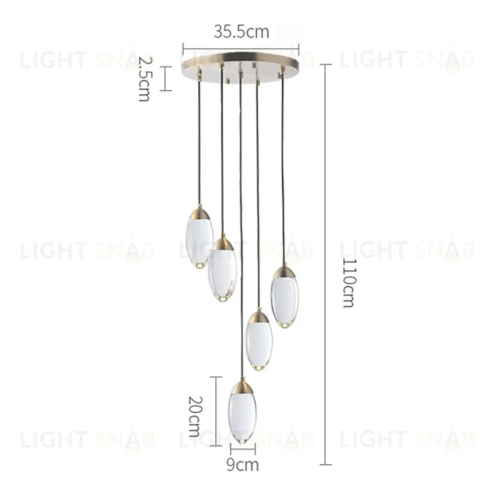 Каскадная люстра DeLight Collection Celestial MT8848-5H brass MT8848-5H brass