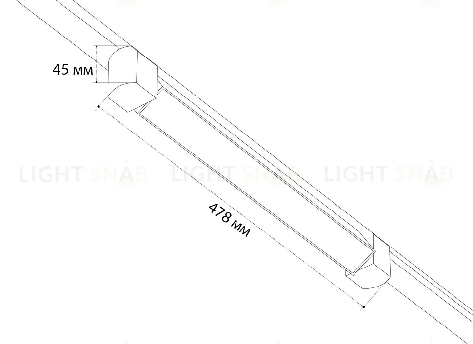 Трековый однофазный светильник Italline IT08-8030 white 4000K IT08-8030 white 4000K