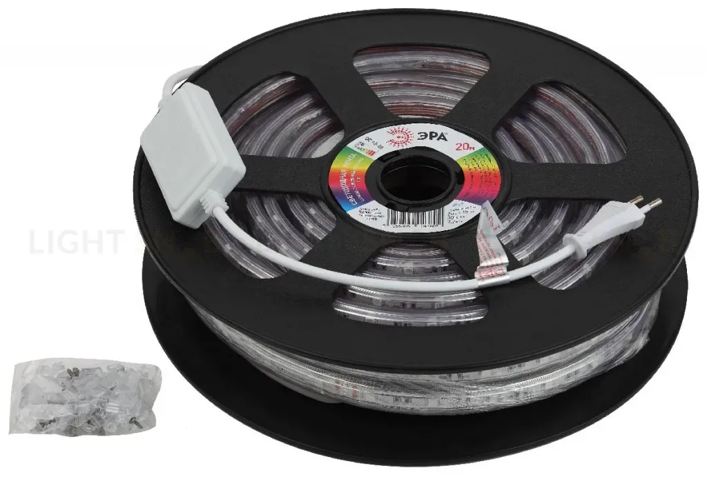 Светодиодная лента Эра 220В 5050 7,2Вт/м RGB 20м IP67 LS5050-7,2-30-220-RGB-IP67-20m Б0043096 Б0043096