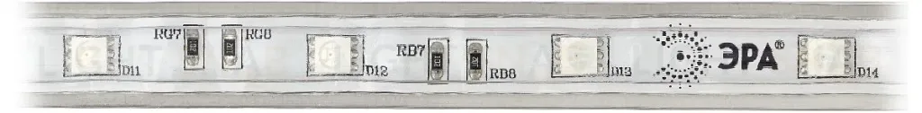 Светодиодная лента Эра 220В 5050 7,2Вт/м RGB 20м IP67 LS5050-7,2-30-220-RGB-IP67-20m Б0043096 Б0043096