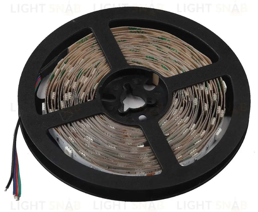 Светодиодная лента Эра 12В 5050 7,2Вт/м RGB 5м IP20 LS5050-7,2-30-12-RGB-IP20-2year-5m KU-5050AD-30D-RGB Б0044120 Б0044120