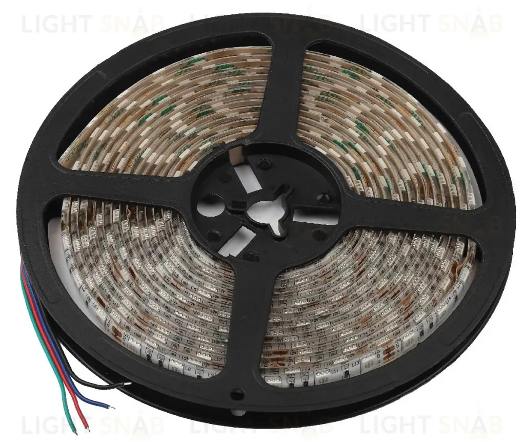 Светодиодная лента Эра 12В 5050 14,4Вт/м RGB 5м IP65 LS5050-14,4-60-12-RGB-IP65-2year-5m KU-5050AD-60D-RGB Б0044123 Б0044123
