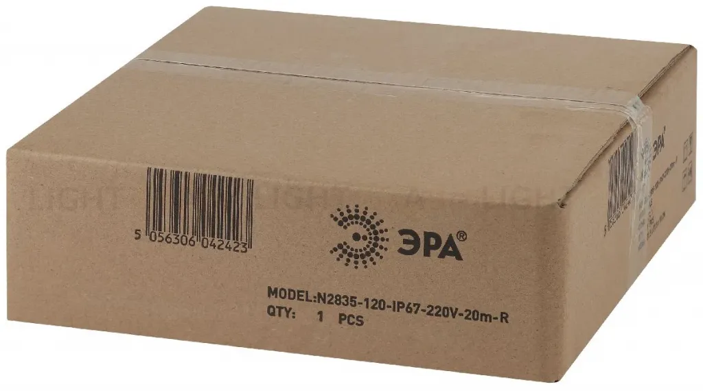 Светодиодная неоновая лента Эра 220В 2835 7Вт/м красный 20м IP67 N2835-120-IP67-220V-20m-R Б0043077 Б0043077
