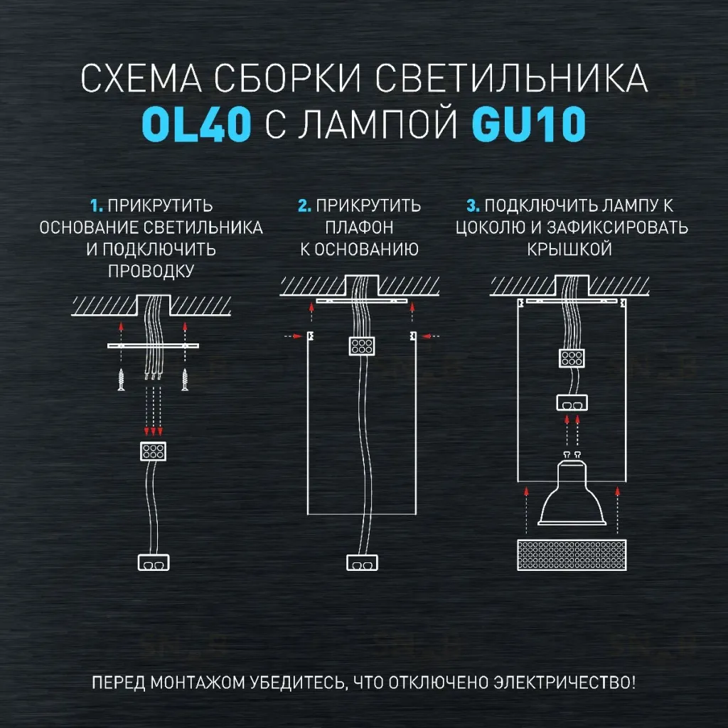 Накладной светильник Эра OL40 WH/GR Б0058478 Б0058478