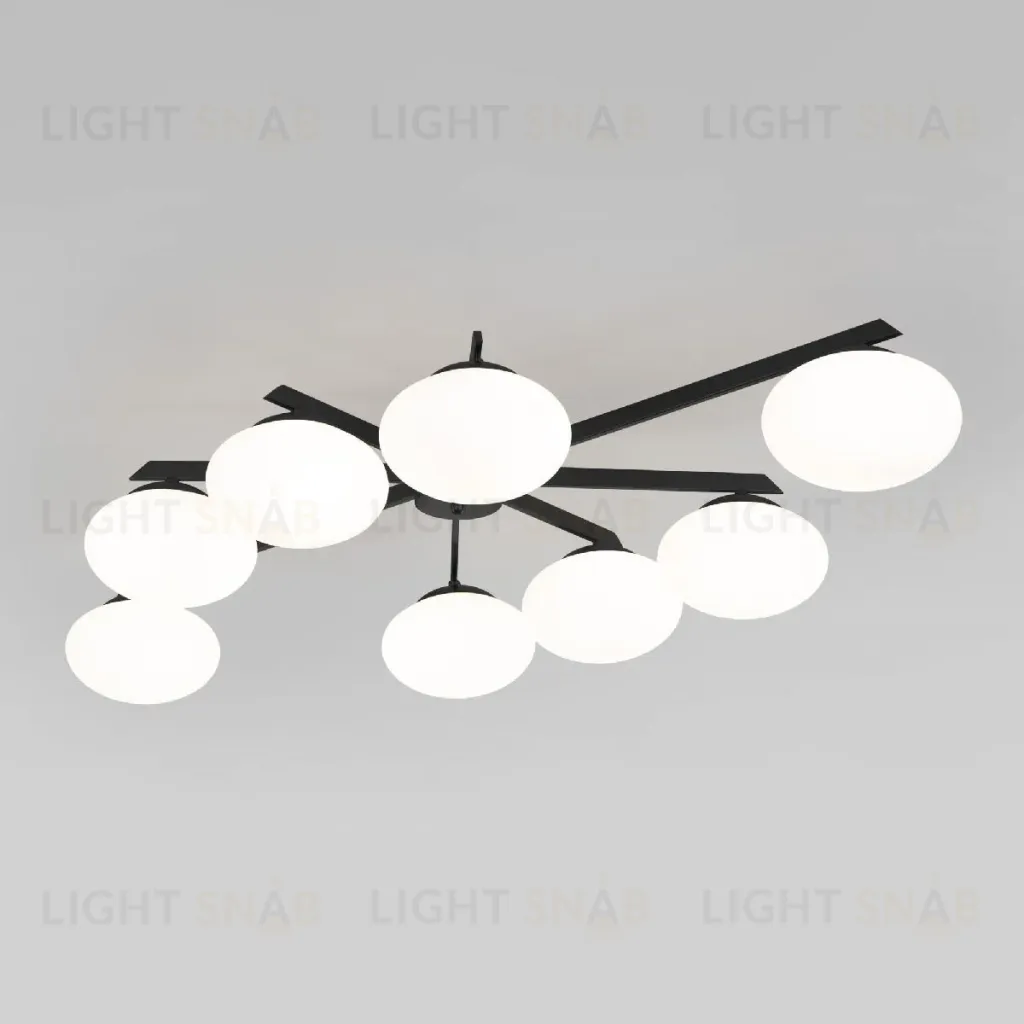 Потолочная люстра Eurosvet Opaline 70220/8 черный Smart a065767 70220/8 черный Smart