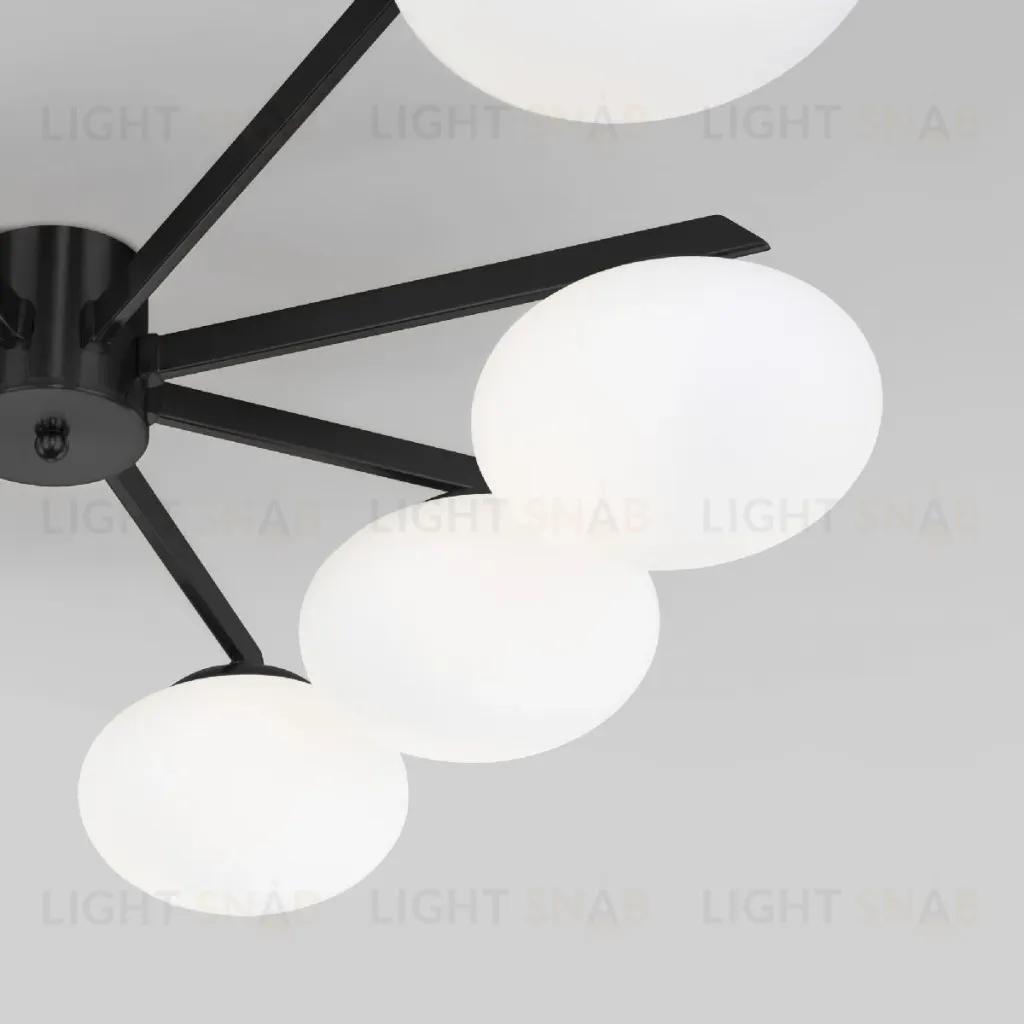 Потолочная люстра Eurosvet Opaline 70220/8 черный Smart a065767 70220/8 черный Smart
