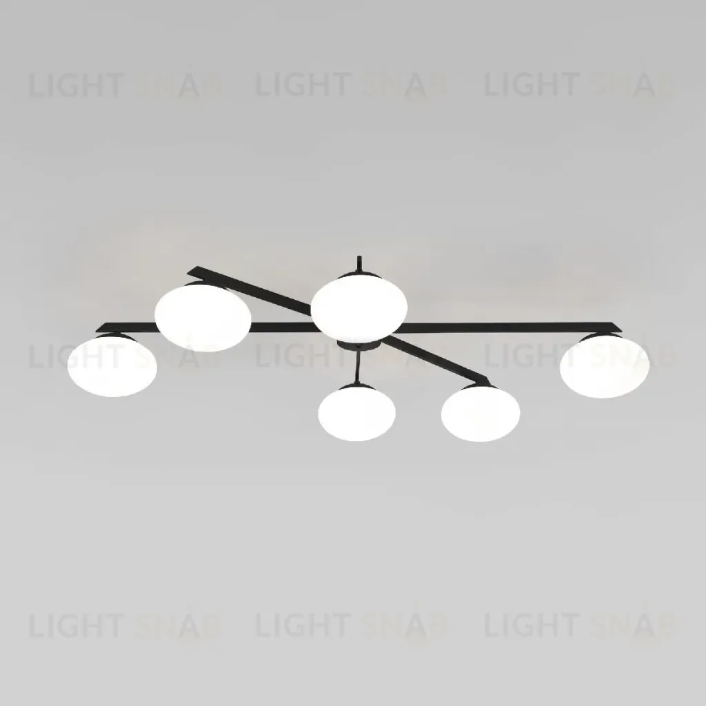 Потолочная люстра Eurosvet Opaline 70220/6 черный a065765 70220/6 черный Smart