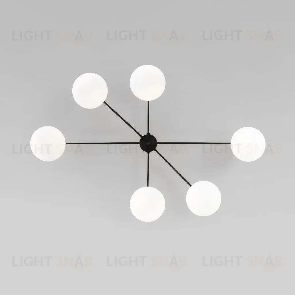 Потолочная люстра Eurosvet Opaline 70220/6 черный a065765 70220/6 черный Smart