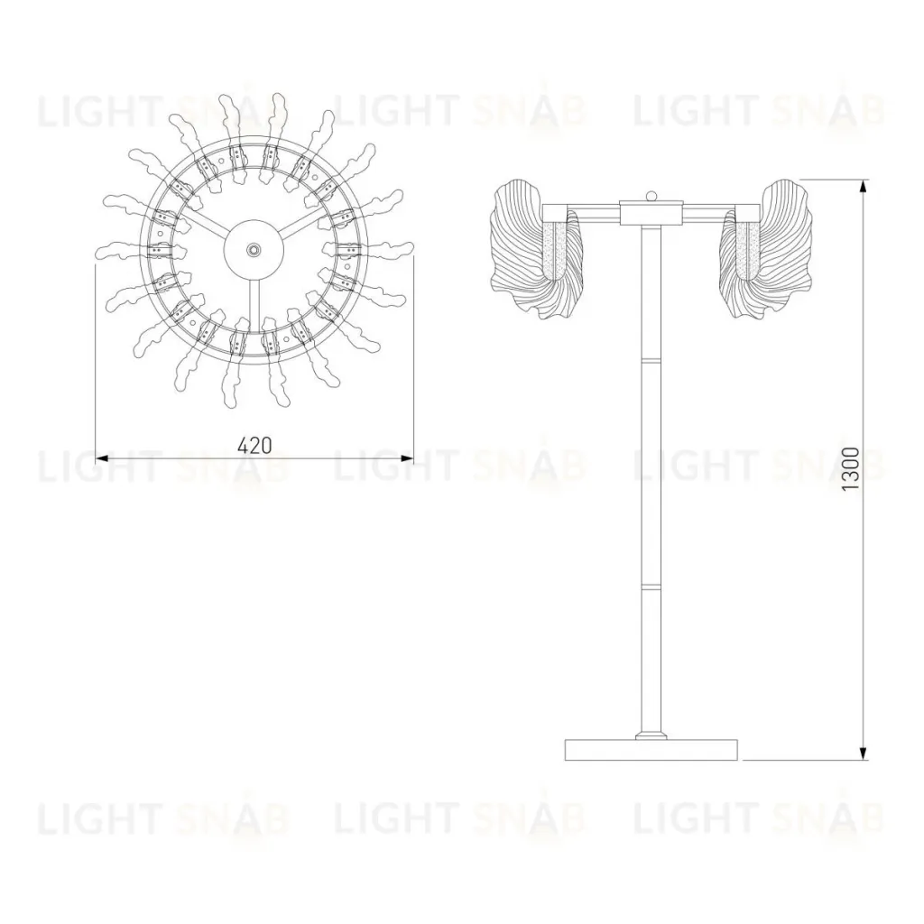 Торшер Bogates Farfalla 80510/1 a065737 80510/1