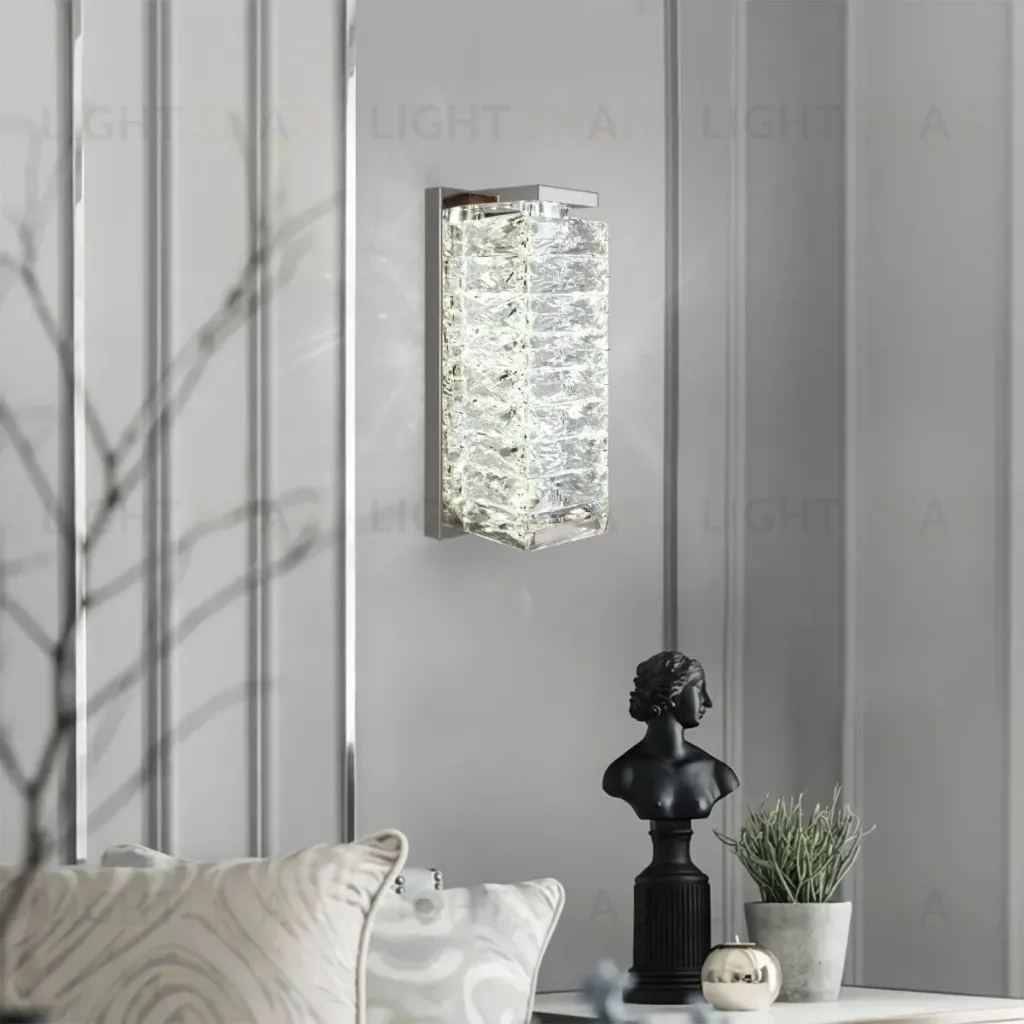 Настенный светильник Eurosvet Blitz 40259 LED хром/ прозрачный хрусталь Strotskis a065321 40259 LED хром/ прозрачный хрусталь Strotskis
