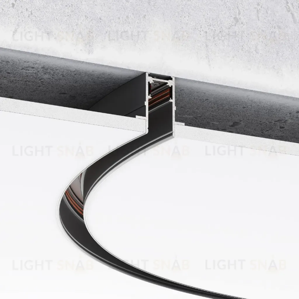 Шинопровод встраиваемый радиусный Elektrostandard Slim Magnetic 4690389204999 85159/00 a066496 4690389204999