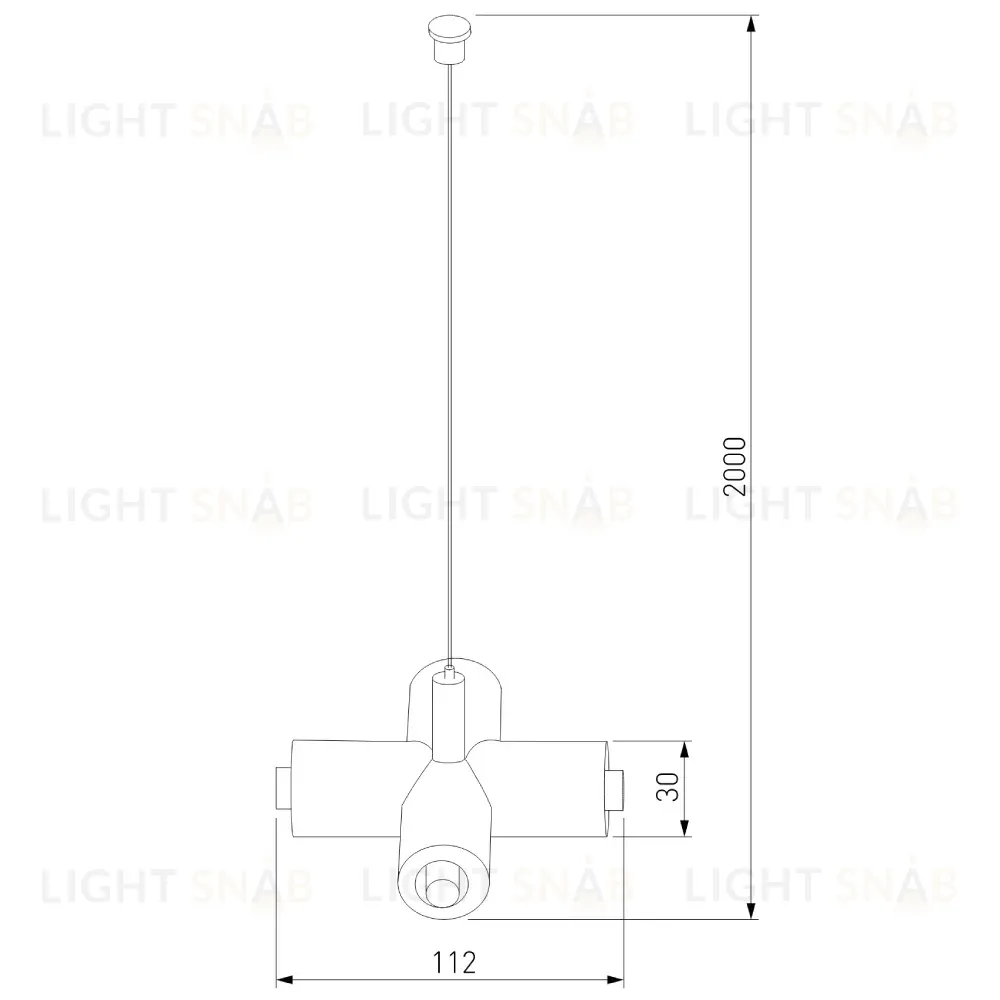 Набор подвеса Х-образный с питанием Elektrostandard Module System 4690389204654 85190/00 a066187 4690389204654