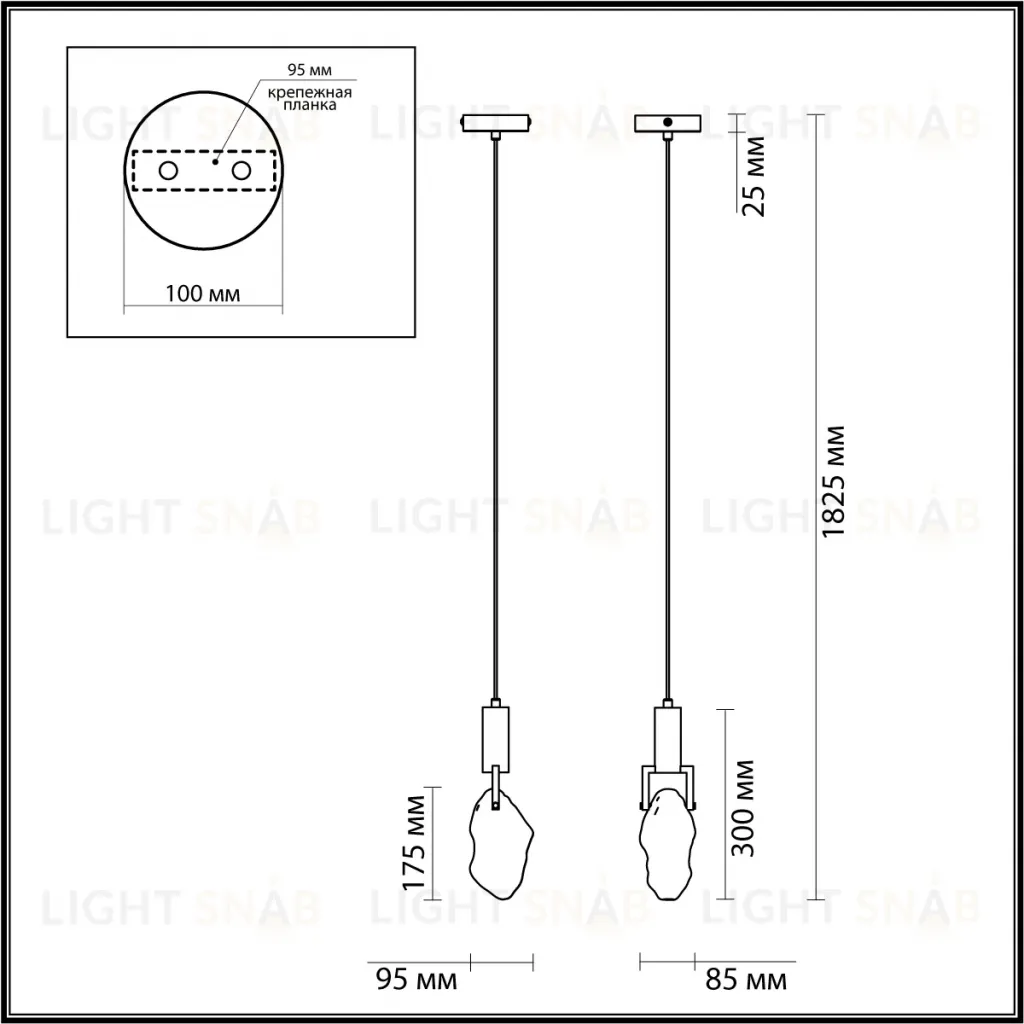 Подвесной светильник Odeon Light Lia 6695/5L 6695/5L