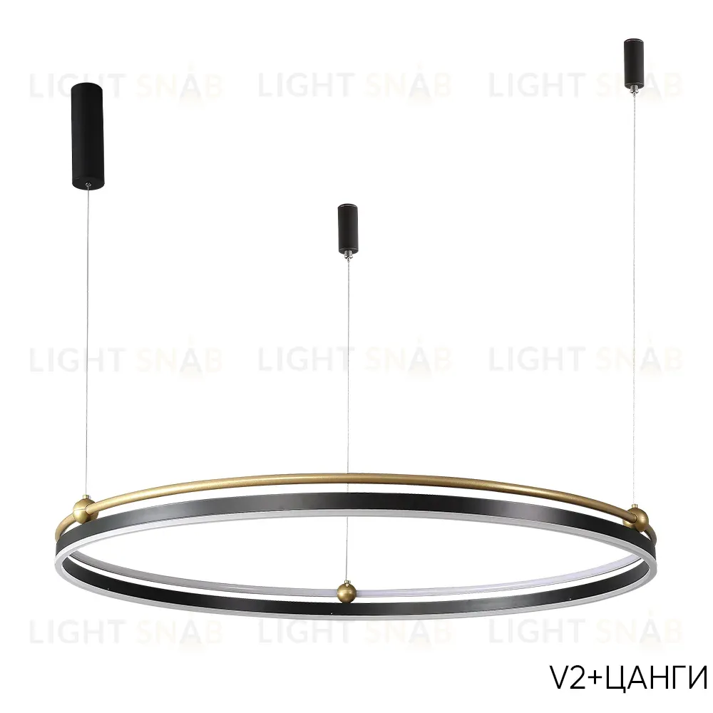 Подвесная люстра Crystal Lux FERNANDO SP88W LED BLACK/GOLD FERNANDO SP88W LED BLACK/GOLD