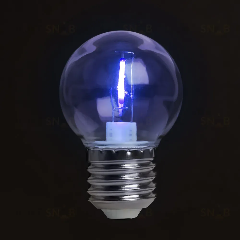 Лампа светодиодная Feron LB-383 E27 2W синий 48934 48934
