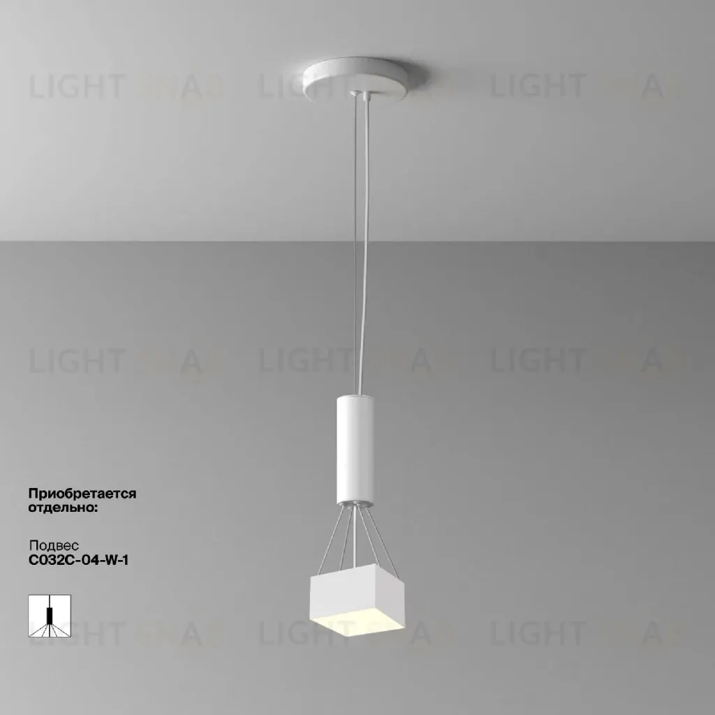 Накладной светильник Maytoni Zon C032CL-12W3K-SQ-W C032CL-12W3K-SQ-W