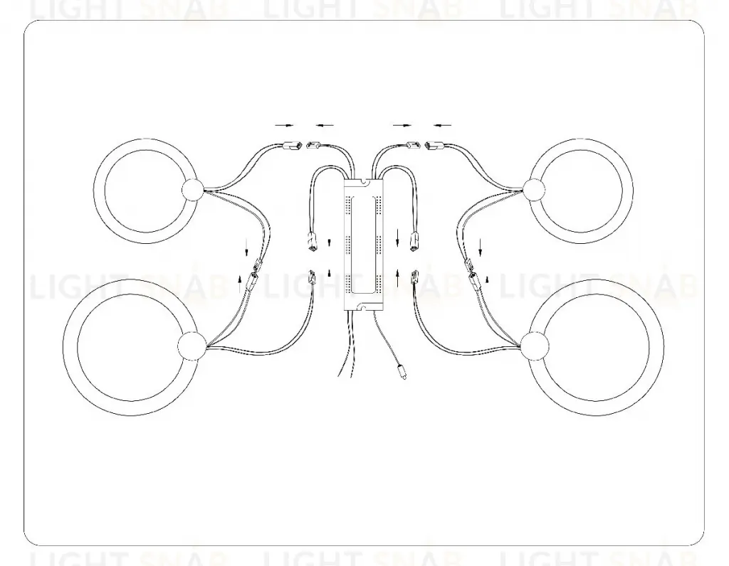 Потолочная люстра Ambrella Light Acrylica Original FA3811 FA3811