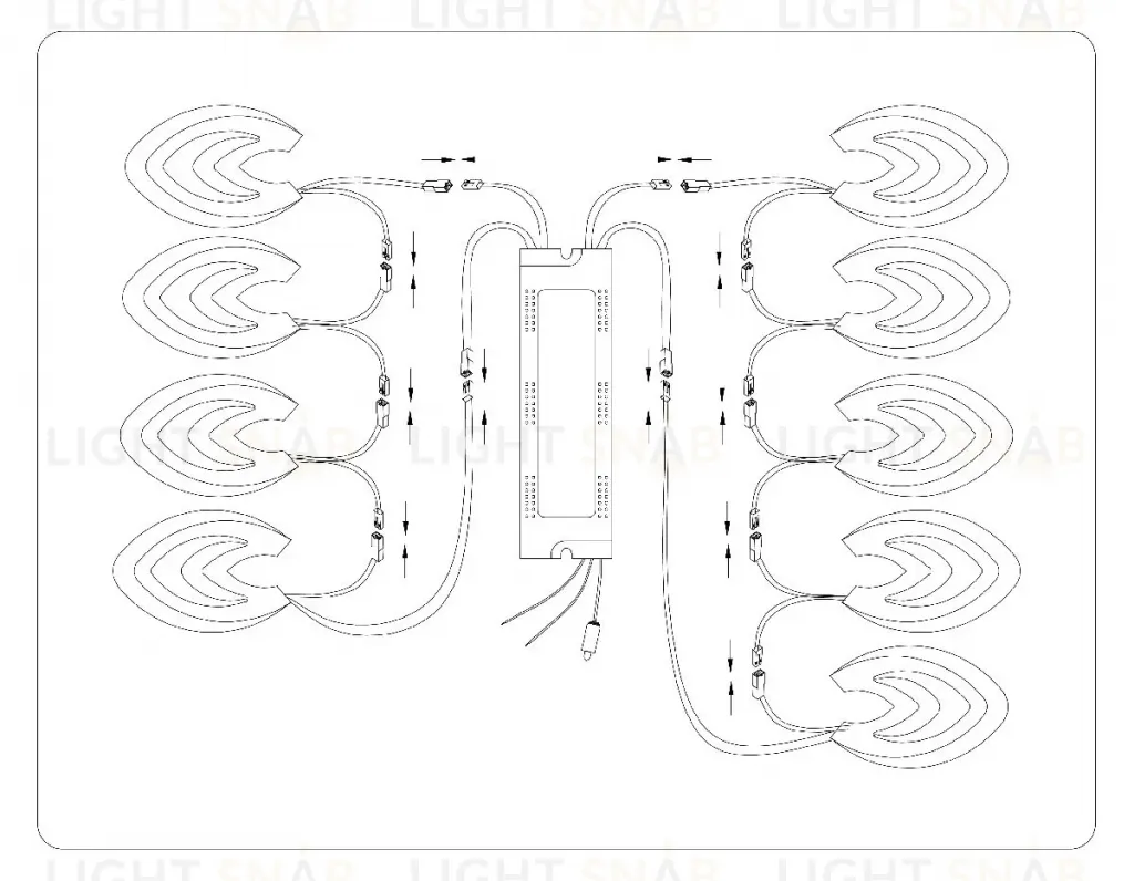 Потолочная люстра Ambrella Light Acrylica Original FA4547 FA4547