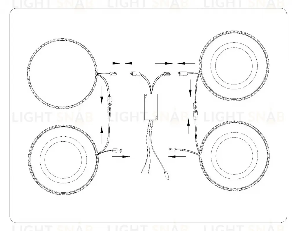 Потолочная люстра Ambrella Light Acrylica Original FA8866 FA8866