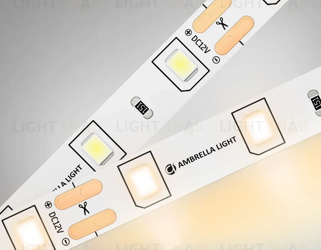 Светодиодная лента Ambrella Light LED Strip 12В 2835 4,8Вт/м 3000K 5м IP20 GS1001 GS1001