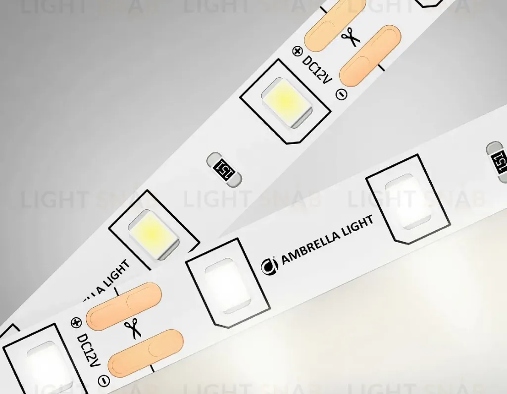 Светодиодная лента Ambrella Light LED Strip 12В 2835 4,8Вт/м 4500K 5м IP20 GS1002 GS1002