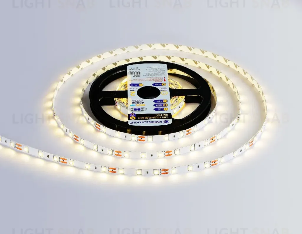Светодиодная лента Ambrella Light LED Strip 12В 2835 4,8Вт/м 4500K 5м IP20 GS1002 GS1002
