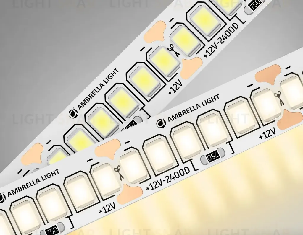 Светодиодная лента Ambrella Light LED Strip 12В 2835 19,2Вт/м 3000K 5м IP20 GS1501 GS1501