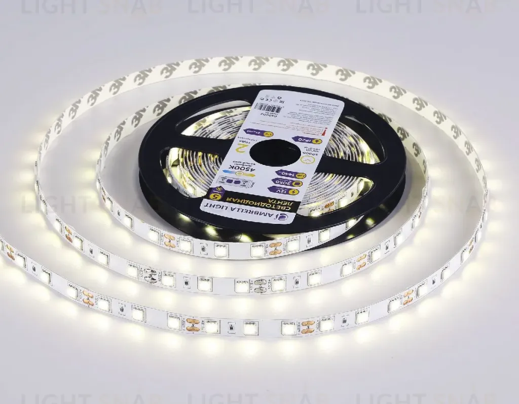 Светодиодная лента Ambrella Light LED Strip 12В 5050 14,4Вт/м 4500K 5м IP20 GS2002 GS2002