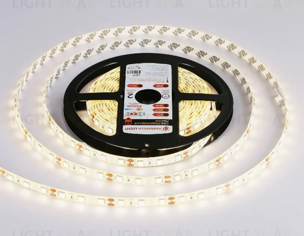 Светодиодная лента Ambrella Light LED Strip 12В 5050 14,4Вт/м 3000K 5м IP65 GS2101 GS2101