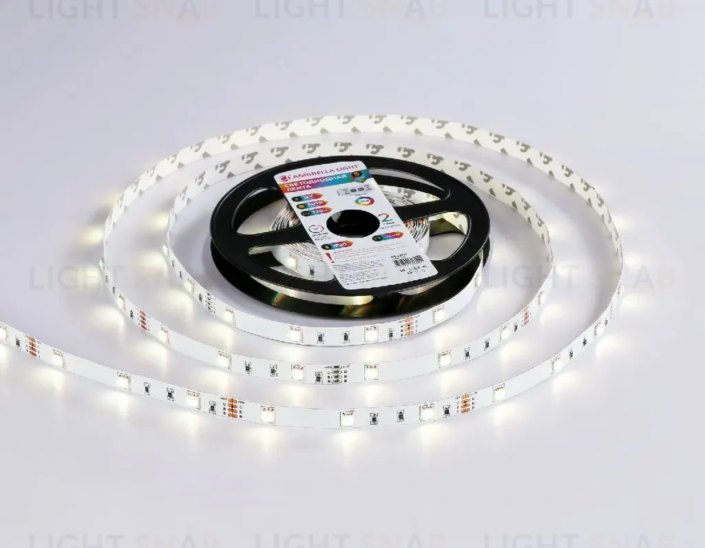 Светодиодная лента Ambrella Light LED Strip 12В 5050 7,2Вт/м RGB 5м IP20 GS2201 GS2201