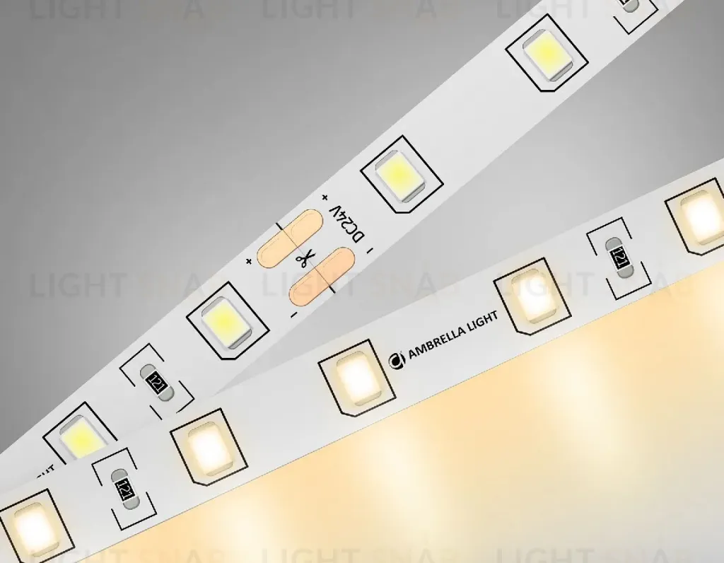 Светодиодная лента Ambrella Light LED Strip 24В 2835 6Вт/м 3000K 5м IP20 GS3001 GS3001