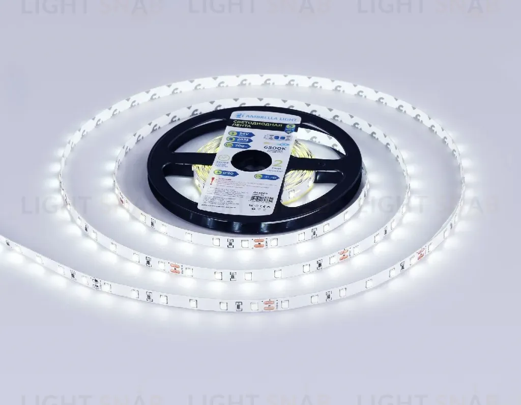 Светодиодная лента Ambrella Light LED Strip 24В 2835 6Вт/м 6500K 5м IP20 GS3003 GS3003
