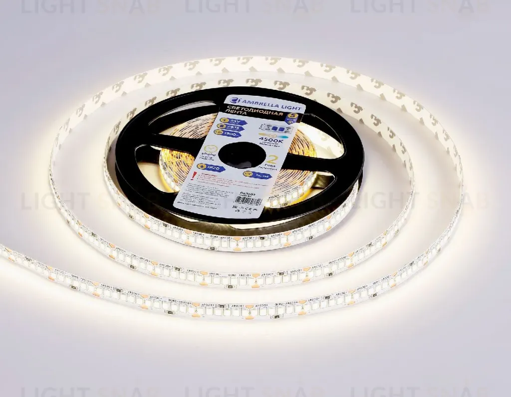 Светодиодная лента Ambrella Light LED Strip 24В 2835 18Вт/м 4500K 5м IP20 GS3302 GS3302