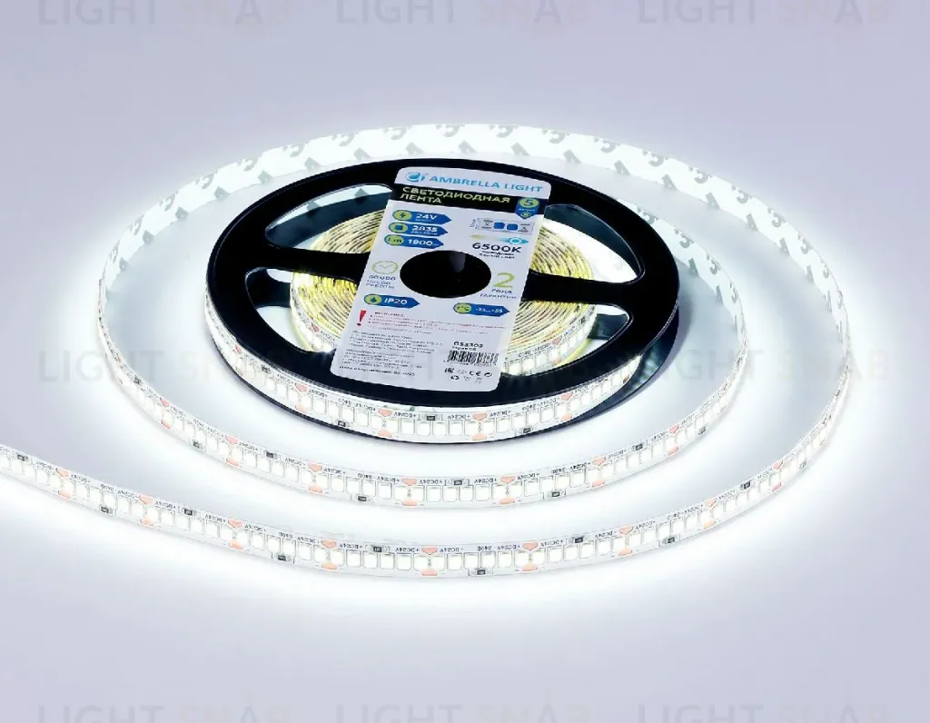 Светодиодная лента Ambrella Light LED Strip 24В 2835 18Вт/м 6500K 5м IP20 GS3303 GS3303
