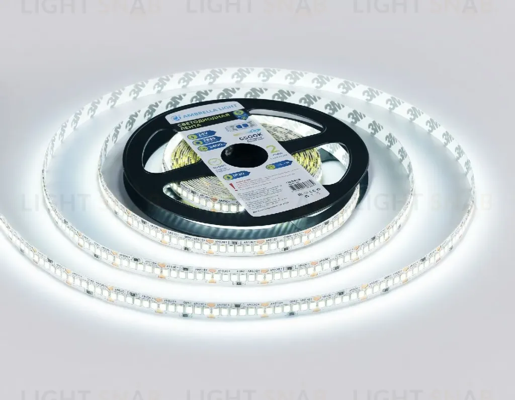 Светодиодная лента Ambrella Light LED Strip 24В 2835 20Вт/м 6500K 5м IP20 GS3403 GS3403