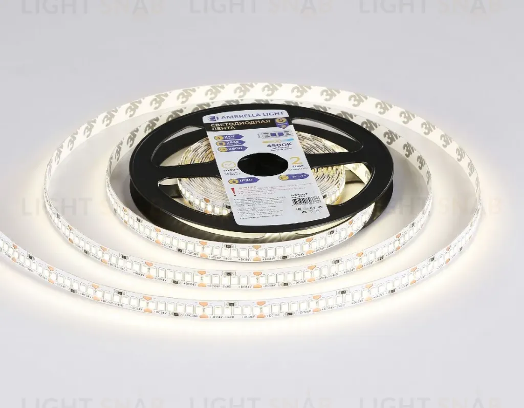 Светодиодная лента Ambrella Light LED Strip 24В 2835 22Вт/м 4500K 5м IP20 GS3502 GS3502