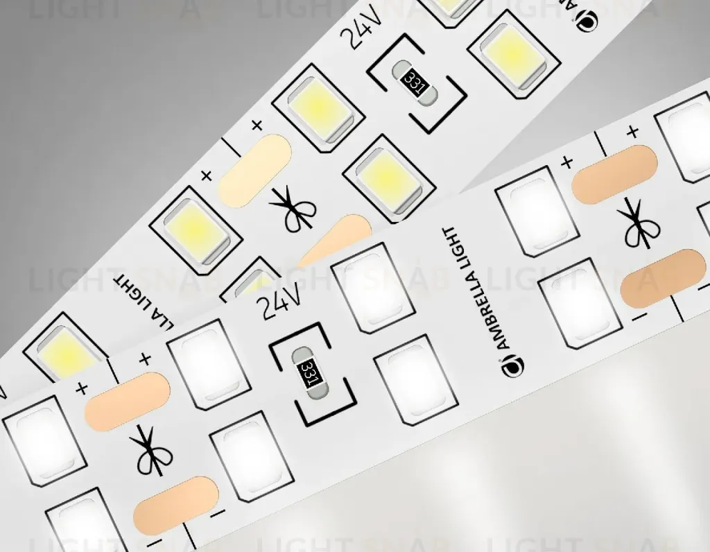 Светодиодная лента двухрядная Ambrella Light LED Strip 24В 2835 20Вт/м 4500K 5м IP20 GS3602 GS3602