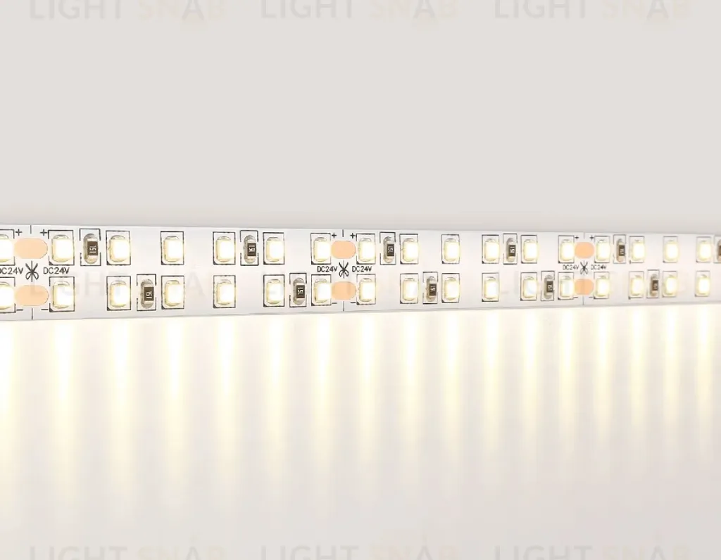 Светодиодная лента двухрядная Ambrella Light LED Strip 24В 2835 24Вт/м 3000K 5м IP20 GS3701 GS3701