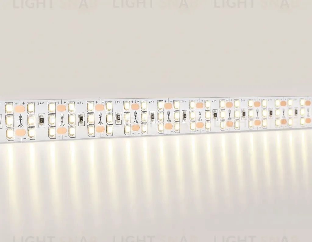 Светодиодная лента трехрядная Ambrella Light LED Strip 24В 2835 26Вт/м 3000K 5м IP20 GS3901 GS3901