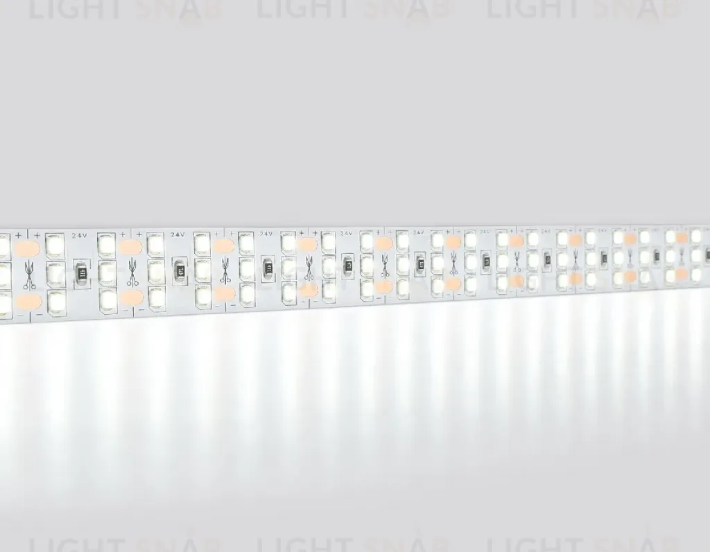 Светодиодная лента трехрядная Ambrella Light LED Strip 24В 2835 26Вт/м 6500K 5м IP20 GS3903 GS3903