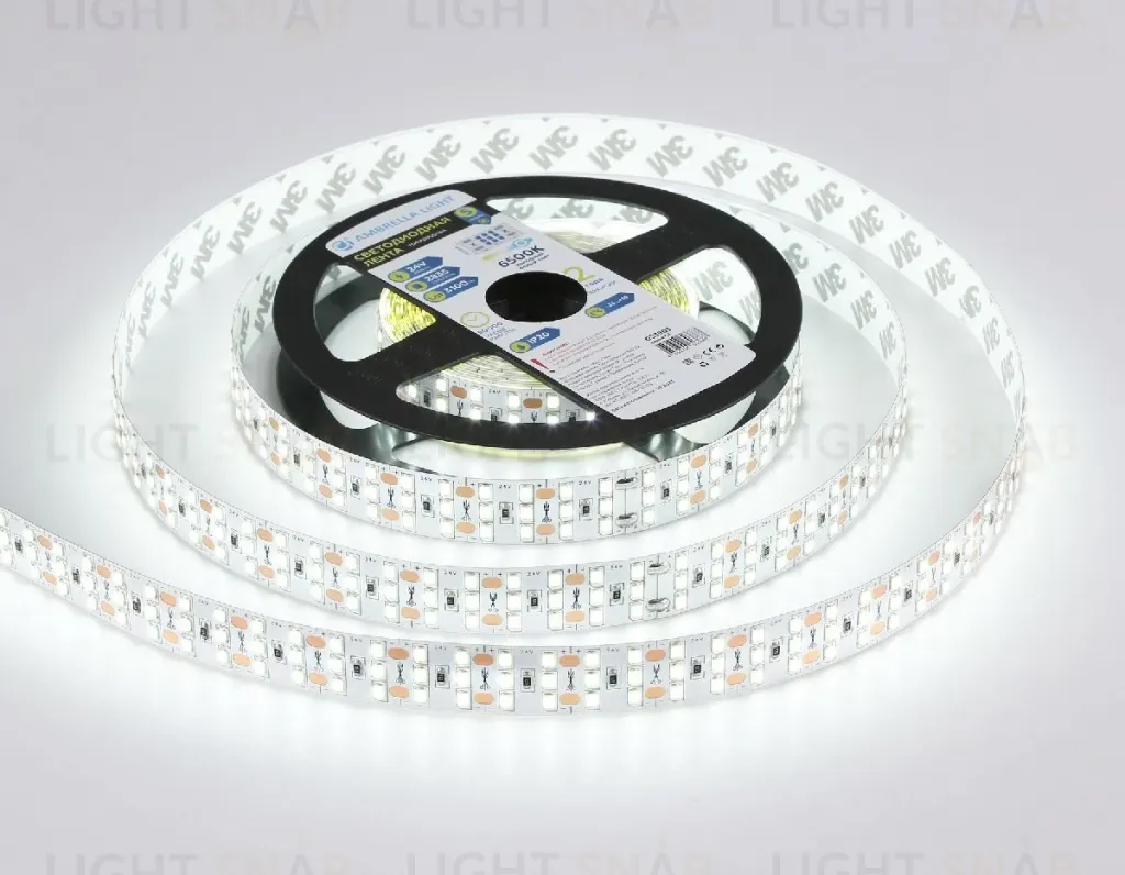 Светодиодная лента трехрядная Ambrella Light LED Strip 24В 2835 26Вт/м 6500K 5м IP20 GS3903 GS3903