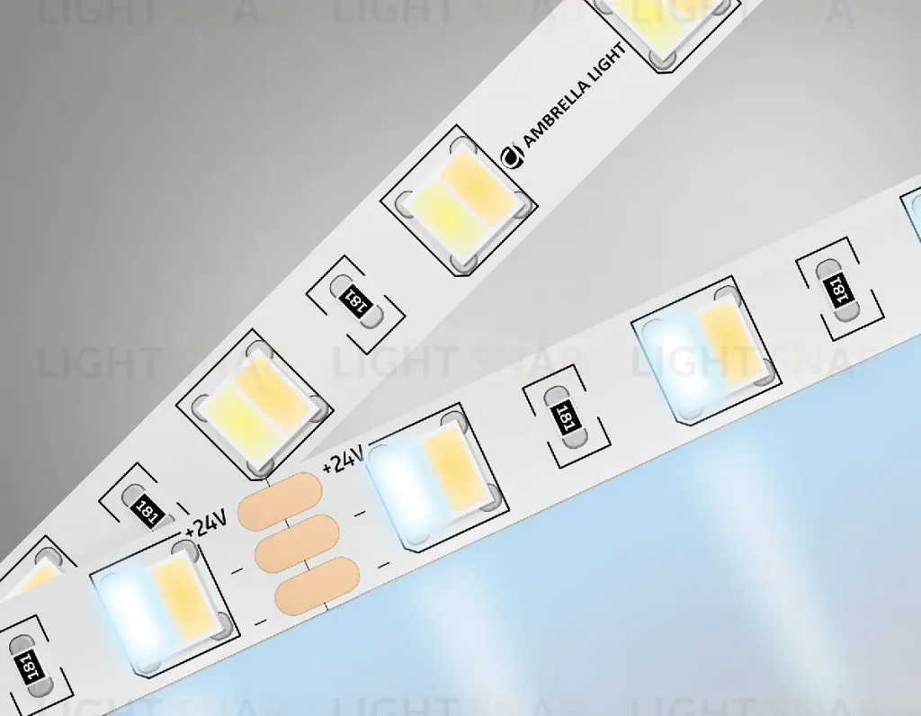 Светодиодная лента Ambrella Light LED Strip 24В 5050 14Вт/м 3000-6500K 5м IP20 GS4101 GS4101