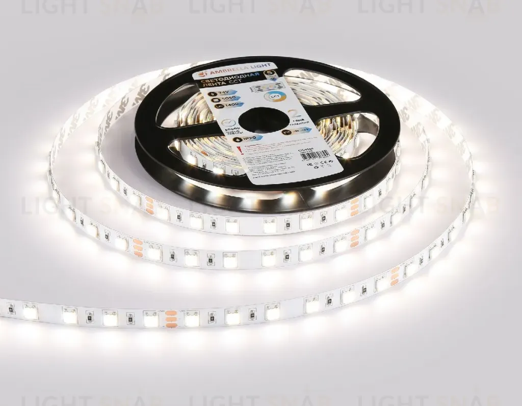 Светодиодная лента Ambrella Light LED Strip 24В 5050 14Вт/м 3000-6500K 5м IP20 GS4101 GS4101